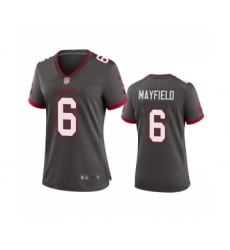 Women's Nike Tampa Bay Buccanee #6 Baker Mayfield Gray Stitched Limited Jersey