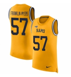 Men's Nike Los Angeles Rams #57 John Franklin-Myers Limited Gold Rush Player Name & Number Tank Top NFL Jersey