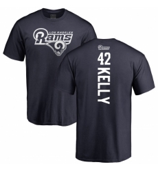 NFL Nike Los Angeles Rams #42 John Kelly Navy Blue Backer T-Shirt