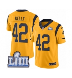 Youth Nike Los Angeles Rams #42 John Kelly Limited Gold Rush Vapor Untouchable Super Bowl LIII Bound NFL Jersey