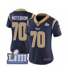 Women's Nike Los Angeles Rams #70 Joseph Noteboom Navy Blue Team Color Vapor Untouchable Limited Player Super Bowl LIII Bound NFL Jersey