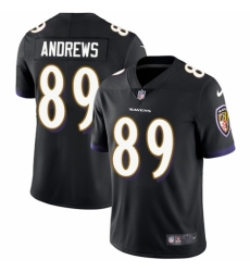 Youth Nike Baltimore Ravens #89 Mark Andrews Black Alternate Vapor Untouchable Elite Player NFL Jersey