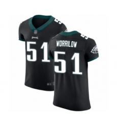 Men's Philadelphia Eagles #51 Paul Worrilow Black Vapor Untouchable Elite Player Football Jersey