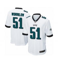 Men's Philadelphia Eagles #51 Paul Worrilow Game White Football Jersey