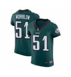 Men's Philadelphia Eagles #51 Paul Worrilow Midnight Green Team Color Vapor Untouchable Elite Player Football Jersey