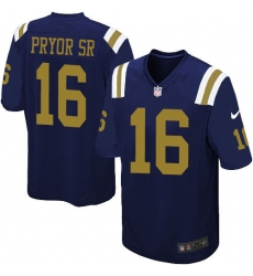 Men's Nike New York Jets #16 Terrelle Pryor Sr. Game Navy Blue Alternate NFL Jersey