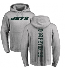 NFL Nike New York Jets #16 Terrelle Pryor Sr. Ash Backer Pullover Hoodie
