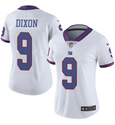 Women's Nike New York Giants #9 Riley Dixon Limited White Rush Vapor Untouchable NFL Jersey