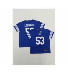 Toddlers Indianapolis Colts #53 Darius Leonard Blue 2022 Vapor Untouchable Stitched NFL Nike Limited Jersey