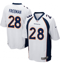Men's Nike Denver Broncos #28 Royce Freeman Game White NFL Jersey
