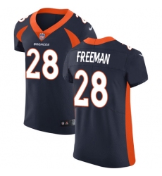 Men's Nike Denver Broncos #28 Royce Freeman Navy Blue Alternate Vapor Untouchable Elite Player NFL Jersey