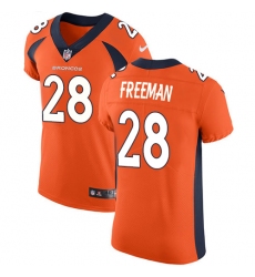 Men's Nike Denver Broncos #28 Royce Freeman Orange Team Color Vapor Untouchable Elite Player NFL Jersey