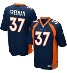 Men's Nike Denver Broncos #37 Royce Freeman Game Navy Blue Alternate NFL Jersey
