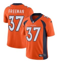 Men's Nike Denver Broncos #37 Royce Freeman Orange Team Color Vapor Untouchable Limited Player NFL Jersey