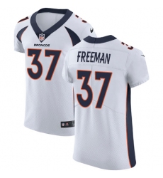 Men's Nike Denver Broncos #37 Royce Freeman White Vapor Untouchable Elite Player NFL Jersey