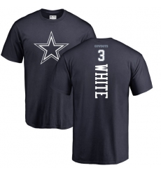 NFL Nike Dallas Cowboys #3 Mike White Navy Blue Backer T-Shirt