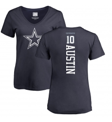 NFL Women's Nike Dallas Cowboys #10 Tavon Austin Navy Blue Backer T-Shirt