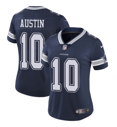 Women's Nike Dallas Cowboys #10 Tavon Austin Navy Blue Team Color Vapor Untouchable Limited Player NFL Jersey