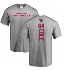 NFL Nike Arizona Cardinals #64 Mason Cole Ash Backer T-Shirt