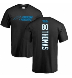 NFL Nike Carolina Panthers #80 Ian Thomas Black Backer T-Shirt