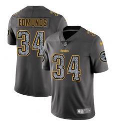 Men's Nike Pittsburgh Steelers #34 Terrell Edmunds Gray Static Vapor Untouchable Limited NFL Jersey