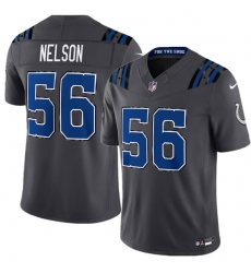 Men's Indianapolis Colts #56 Quenton Nelson Dark Gray 2026 F.U.S.E. Rivalries Collection Limited Football Stitched Jersey