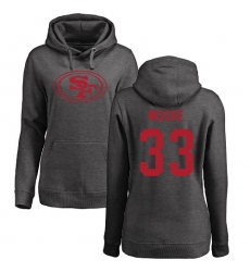 NFL Women's Nike San Francisco 49ers #33 Tarvarius Moore Ash One Color Pullover Hoodie