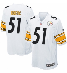 Men's Nike Pittsburgh Steelers #51 Jon Bostic Game White NFL Jersey