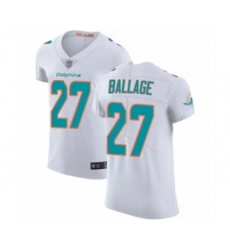 Men's Miami Dolphins #27 Kalen Ballage White Vapor Untouchable Elite Player Football Jersey