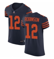 Men's Nike Chicago Bears #12 Allen Robinson Navy Blue Alternate Vapor Untouchable Elite Player NFL Jersey