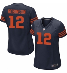Women's Nike Chicago Bears #12 Allen Robinson Game Navy Blue Alternate NFL Jersey