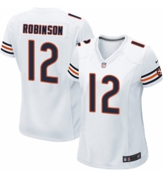Women's Nike Chicago Bears #12 Allen Robinson Game White NFL Jersey