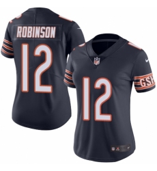 Women's Nike Chicago Bears #12 Allen Robinson Navy Blue Team Color Vapor Untouchable Elite Player NFL Jersey