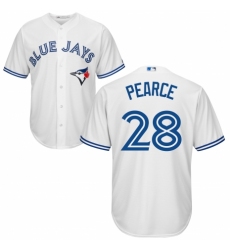 Youth Majestic Toronto Blue Jays #28 Steve Pearce Replica White Home MLB Jersey