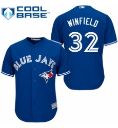 Youth Majestic Toronto Blue Jays #32 Dave Winfield Authentic Blue Alternate MLB Jersey