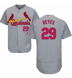 Men's Majestic St. Louis Cardinals #29 lex Reyes Grey Road Flex Base Authentic Collection MLB Jersey