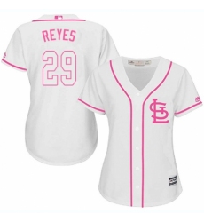 Women's Majestic St. Louis Cardinals #29 lex Reyes Authentic White Fashion Cool Base MLB Jersey