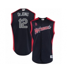 Men's St. Louis Cardinals #12 Paul DeJong Authentic Navy Blue National League 2019 Baseball All-Star Jersey