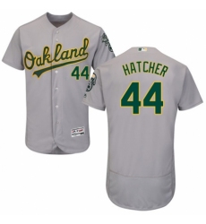 Men's Majestic Oakland Athletics #44 Chris Hatcher Grey Road Flex Base Authentic Collection MLB Jersey