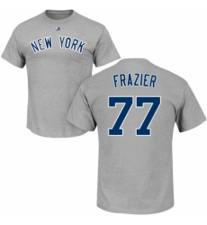 MLB Nike New York Yankees #77 Clint Frazier Gray RBI T-Shirt