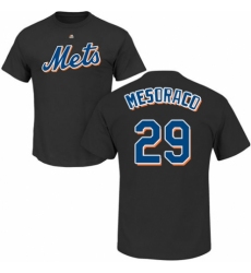 MLB Nike New York Mets #29 Devin Mesoraco Black Name & Number T-Shirt