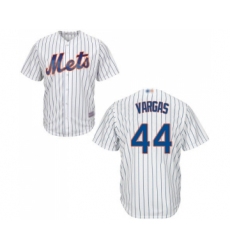 Men's New York Mets #44 Jason Vargas Replica White Home Cool Base Baseball Jersey