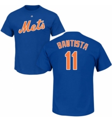 MLB Nike New York Mets #11 Jose Bautista Royal Blue Name & Number T-Shirt