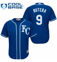 Youth Majestic Kansas City Royals #9 Drew Butera Authentic Blue Alternate 2 Cool Base MLB Jersey
