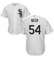 Youth Majestic Chicago White Sox #54 Chris Beck Authentic White Home Cool Base MLB Jersey