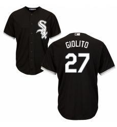Youth Majestic Chicago White Sox #27 Lucas Giolito Authentic Black Alternate Home Cool Base MLB Jersey