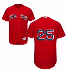 Men's Majestic Boston Red Sox #25 Tony Conigliaro Red Alternate Flex Base Authentic Collection MLB Jersey