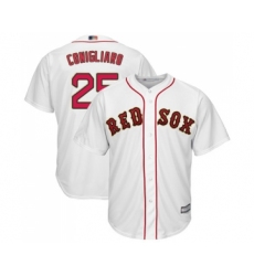 Youth Boston Red Sox #25 Tony Conigliaro Authentic White 2019 Gold Program Cool Base Baseball Jersey