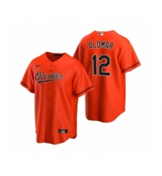 Youth Baltimore Orioles #12 Roberto Alomar Nike Orange 2020 Replica Alternate Jersey