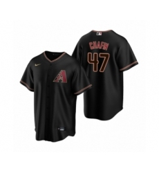 Men's Arizona Diamondbacks #47 Andrew Chafin Nike Black Replica Alternate Jersey